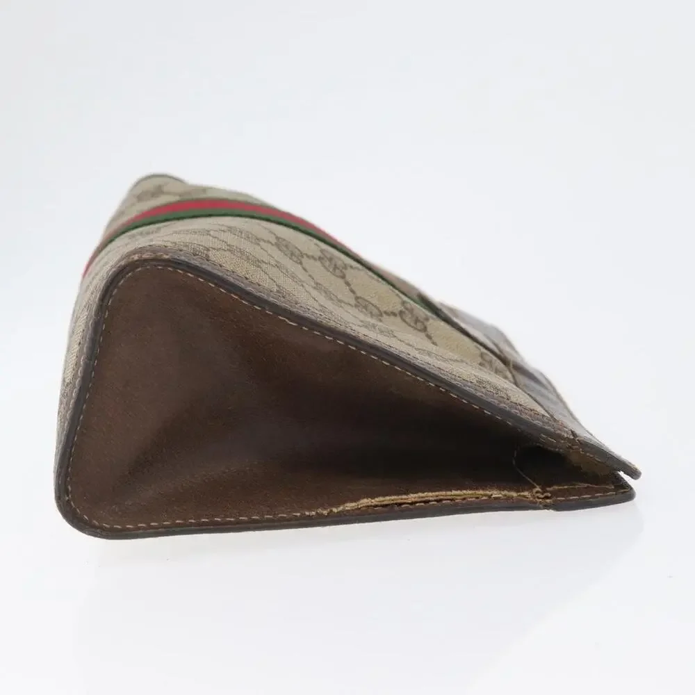 Gucci GG Supreme Web Clutch Bag Beige